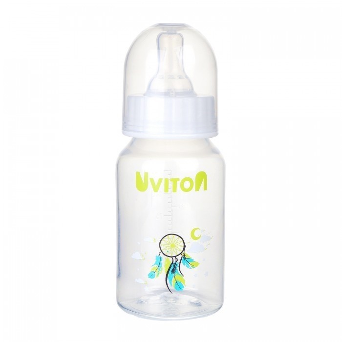 Uviton 0114 Бутылочка  узкое горлышко, 125 мл 0+
