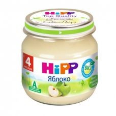 Hipp "Моё первое пюре" Яблоко без сахара 80гр