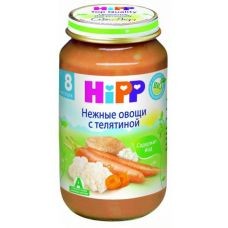 Hipp Пюре "Нежные овощи с телятиной" 220гр