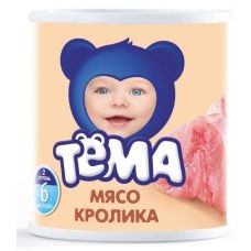 Пюре "Тёма" Мясо кролика 100гр