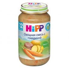 Hipp Пюре Овощная смесь с говядиной 220гр