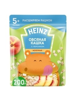 Heinz Кашка овсяная с молоком пауч 250гр
