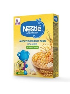 Nestle® Безмолочная мультизлаковая каша 5 злаков 200гр
