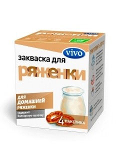 Vivo закваска ряженка 4 шт