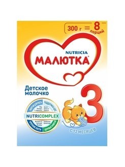 Детское молочко Малютка 3 300гр