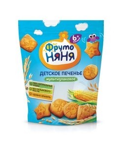 Печенье ФрутоНяня мультизлаковое 150г с 6месяцев