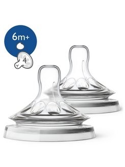 Philips AVENT SCF046/27, Соска для густых жидкостей 2 шт., 6 мес.+
