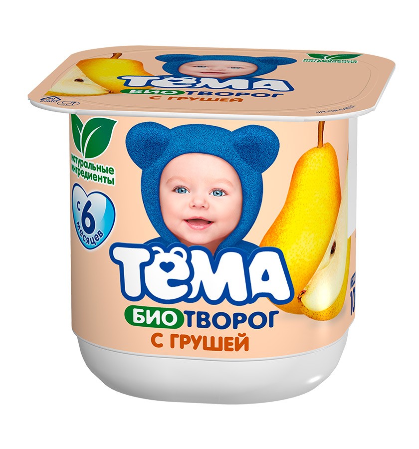 Творог "Тёма" груша 4,2% (с 6 месяцев) 100 г