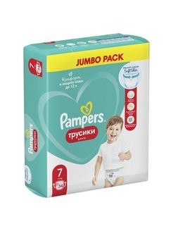 Pampers Подгузники-трусики 7 17+ кг, 34 шт