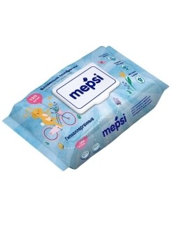 MEPSI Влажые салфетки детские без запаха, для новорожденных 120 шт