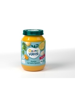 ФрутоНяня Пюре ФрутоНяня Индейка картофель брокколи, 190г с 9 мес