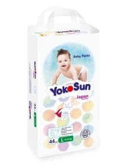 YokoSun Подгузники-трусики L (9-14 кг), 44 шт.