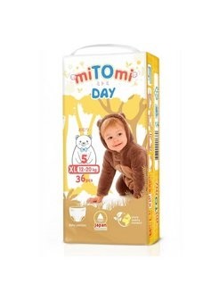 miTOmi Day Подгузники трусики XL 12-20 36 шт