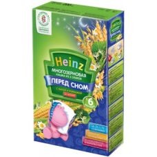 Heinz Кашка многозерновая "Перед сном" из 3 злаков с липой и ромашкой 200гр
