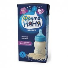 Кашка ФрутоНяня готовая молочно-рисовая 02л