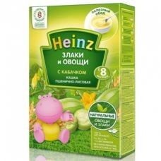 Heinz Кашка рисово-пшеничная с кабачком 200гр
