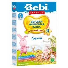 Детская каша Bebi Premium молочная гречневая 200гр