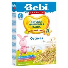 Детская каша Bebi Premium молочная овсяная 250гр