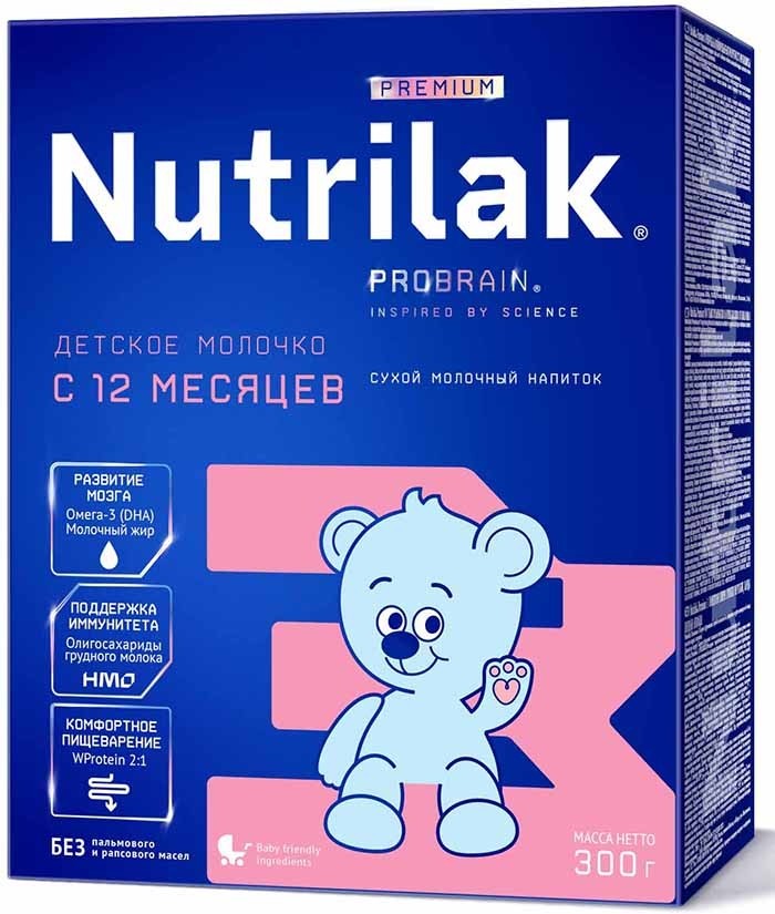 Сухой молочный напиток Nutrilak Premium 3 300 ГР