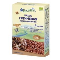 Каша Fleur Alpine Organic безмолочная гречневая гипоаллергенная 175гр