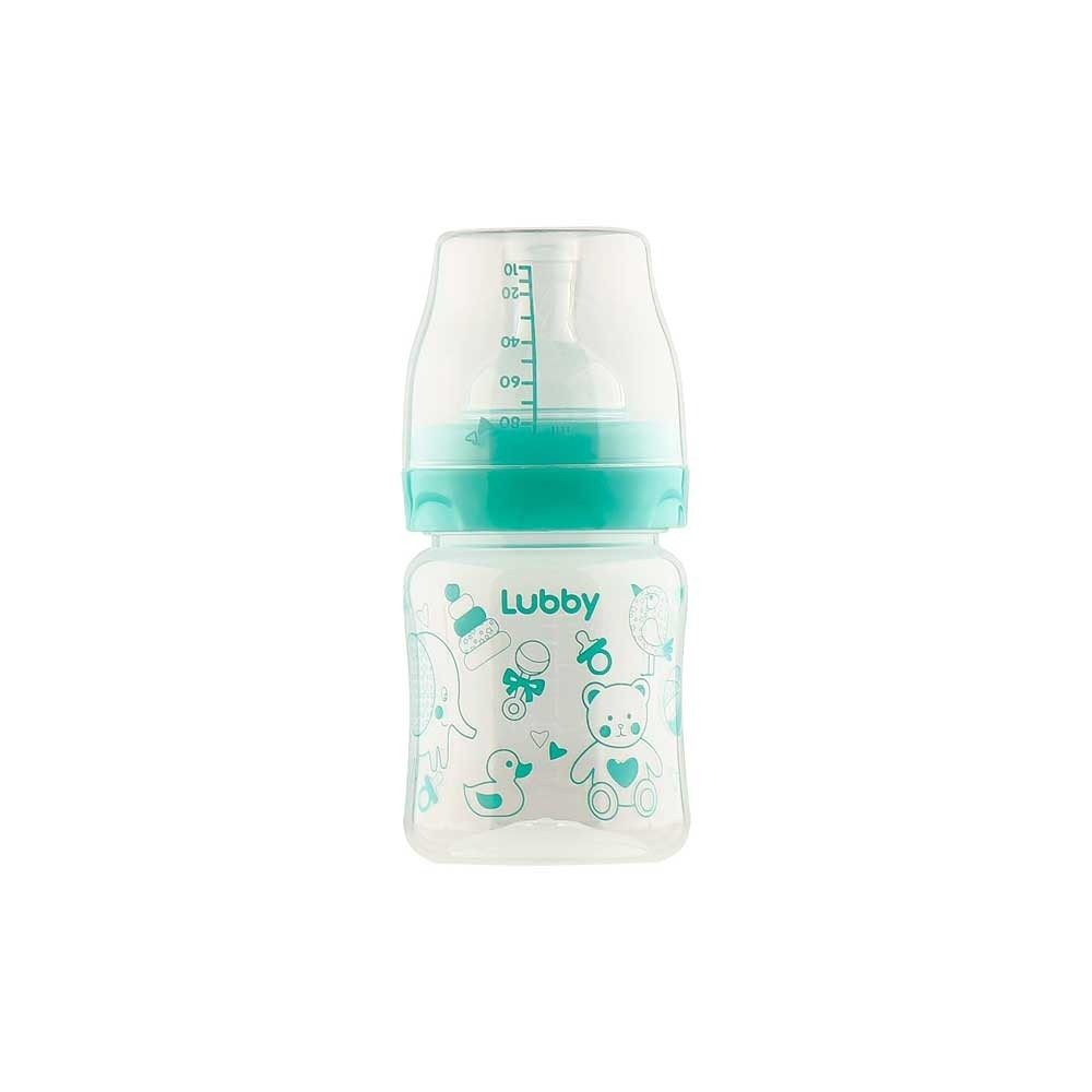 LUBBY 20155.  Бутылочка с силиконовой соской от 0мес,120 мл