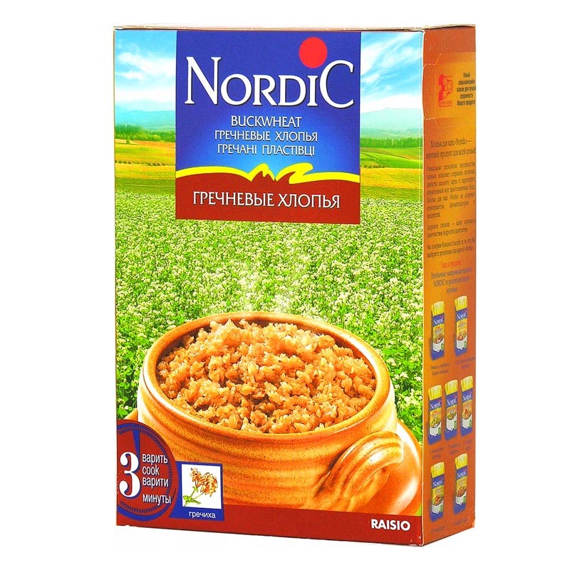 Nordic хлопья гречневые, 550 г