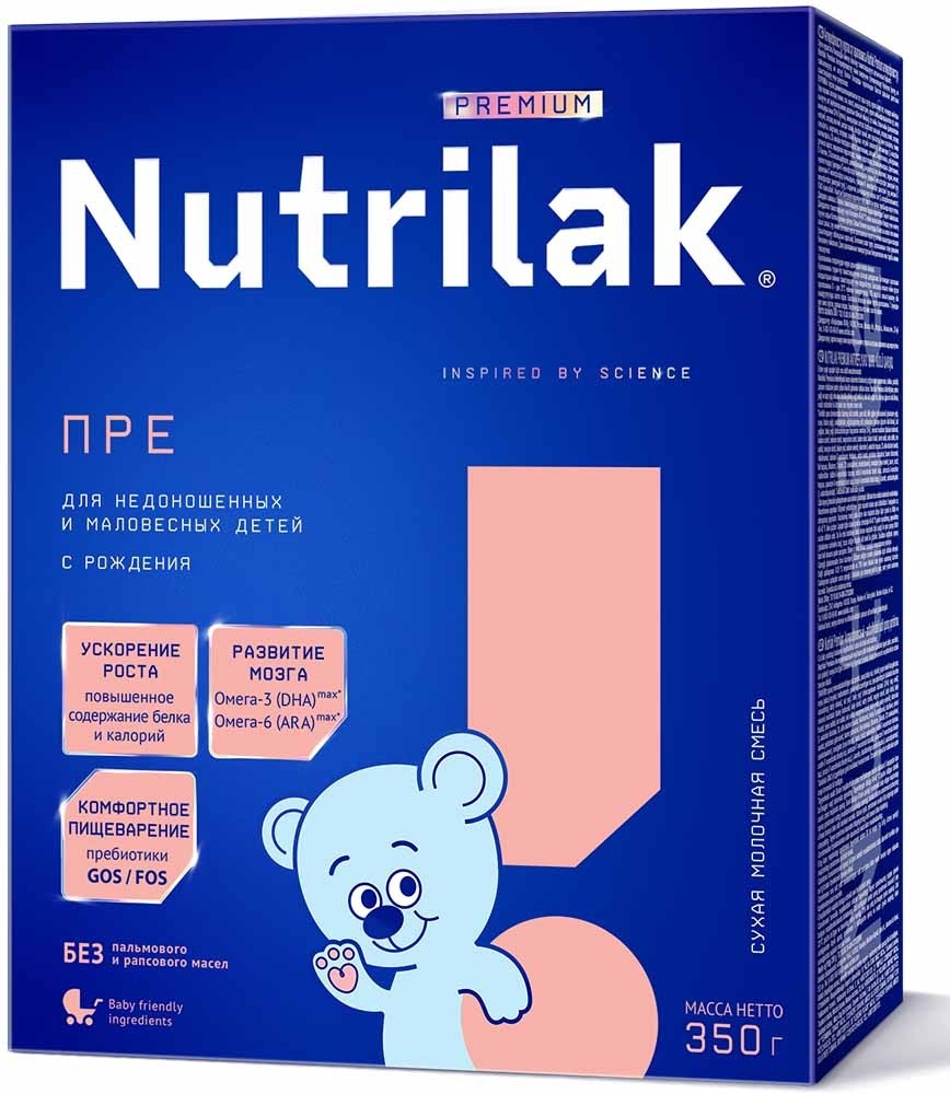 Смесь Nutrilak (InfaPrim) Premium Pre (с рождения) 350 г