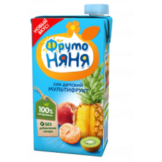 Сок ФрутоНяня мультифруктовый 05л