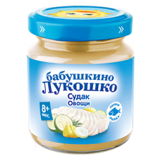 Бабушкино Лукошко пюре судак с овощами 100г