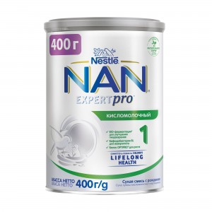 NAN® Кисломолочный 0-12 мес Сухая кисломолочная смесь для детей с рождения 400гр