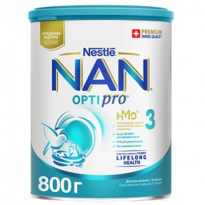 NAN® 3 Optipro Детское молочко для детей с 12 месяцев 800гр