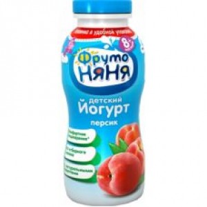 Йогурт питьевой ФрутоНяня Персик 25% с 8 мес 200 мл