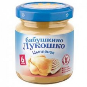 Пюре из цыплёнка Бабушкино Лукошко 100гр