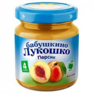 Пюре из персиков Бабушкино Лукошко без сахара 100гр