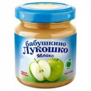 Пюре из яблок Бабушкино Лукошко без сахара 100гр