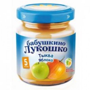 Бабушкино Лукошко Пюре из тыквы и яблок 100гр