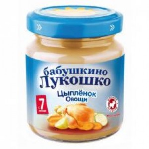Бабушкино Лукошко Пюре Рагу овощное с цыплёнком 100гр