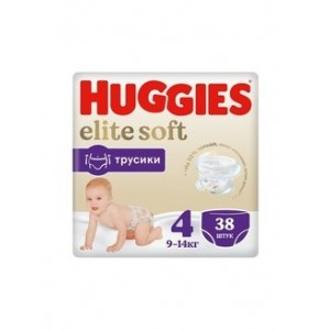 HUGGIESS Elite Soft подгузники-трусики 4 (9-14 кг), 38 шт.