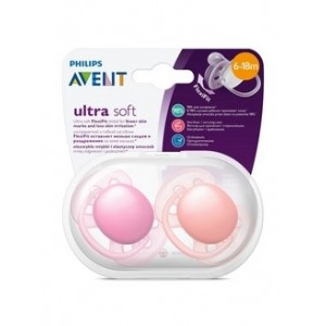 Philips AVENT SCF213/22 Пустышка силиконовая Ultra Soft 6-18 мес,