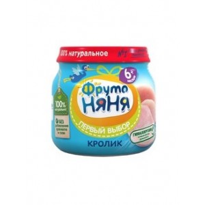 Пюре Фрутоняня мясное кролик 80г