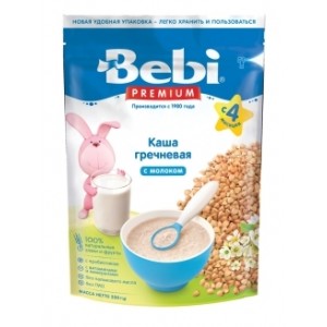 Детская каша Bebi Premium молочная гречневая 200гр