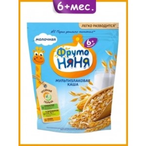 Каша ФрутоНяня мультизлаковая молочная 200гр