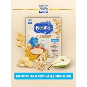 Nestle® Молочная овсяная каша с грушей и бананом 220гр
