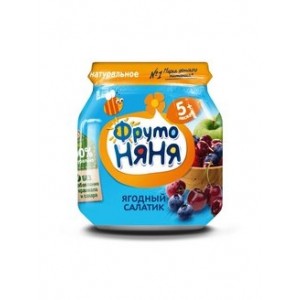 Пюре ФрутоНяня "Ягодный салатик" 100гр