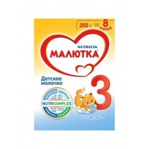Детское молочко Малютка 3 300гр