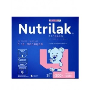Nutrilak Premium 4 (3*300г) детское Молочко 900г с 18 мес