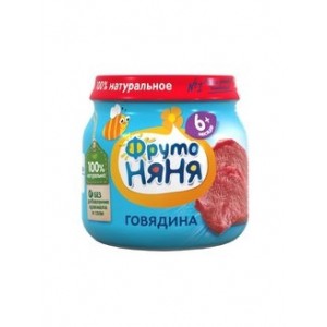Пюре ФрутоНяня из говядины 80гр