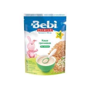 Детская каша Bebi Premium безмолочная гречневая с пребиотиками 200гр