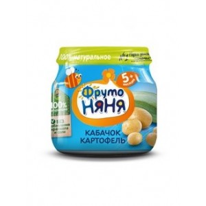 Пюре ФрутоНяня из кабачков и картофеля 110 гр