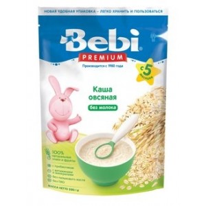 Детская каша Bebi Premium безмолочная овсяная 200гр